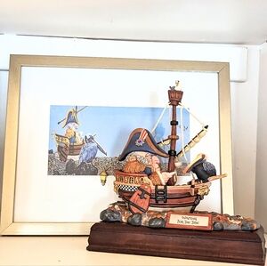 James Christensen Greenwich Workshop Waiting for the Tide Boat Ship Art Figurine